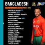 Bangladesh squad for Asia Cup 2023