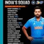 India squad for Asia Cup 2023