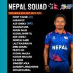 Nepal squad for Asia Cup 2023